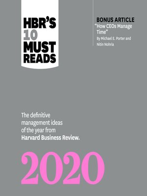 cover image of HBRs 10 Must Reads 2020